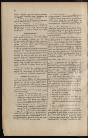 Verordnungsblatt für die Dienstbereiche der Bundesministerien für Unterricht und kulturelle Angelegenheiten bzw. Wissenschaft und Verkehr 19460201 Seite: 24