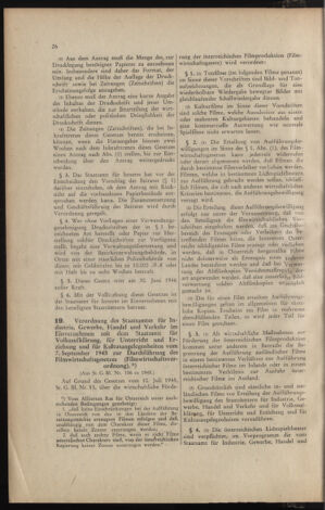 Verordnungsblatt für die Dienstbereiche der Bundesministerien für Unterricht und kulturelle Angelegenheiten bzw. Wissenschaft und Verkehr 19460201 Seite: 26