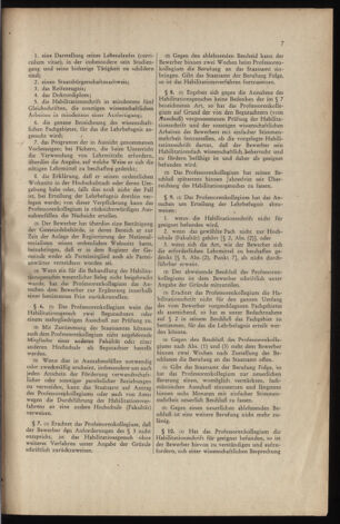 Verordnungsblatt für die Dienstbereiche der Bundesministerien für Unterricht und kulturelle Angelegenheiten bzw. Wissenschaft und Verkehr 19460201 Seite: 7