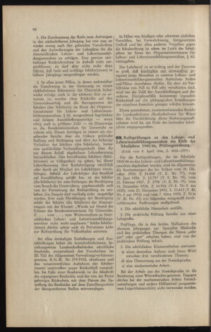 Verordnungsblatt für die Dienstbereiche der Bundesministerien für Unterricht und kulturelle Angelegenheiten bzw. Wissenschaft und Verkehr 19460501 Seite: 10