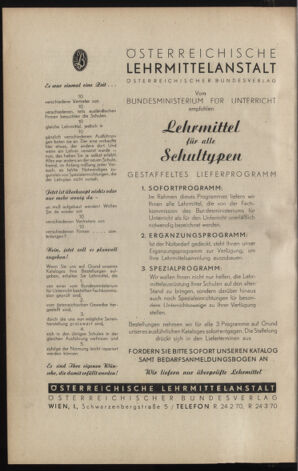 Verordnungsblatt für die Dienstbereiche der Bundesministerien für Unterricht und kulturelle Angelegenheiten bzw. Wissenschaft und Verkehr 19460501 Seite: 14