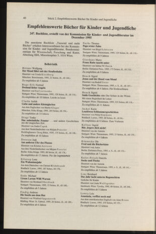 Verordnungsblatt für die Dienstbereiche der Bundesministerien für Unterricht und kulturelle Angelegenheiten bzw. Wissenschaft und Verkehr 19960201 Seite: 16