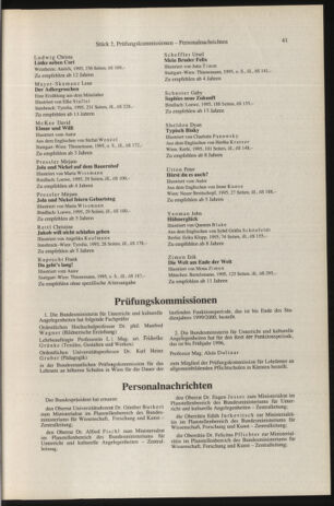 Verordnungsblatt für die Dienstbereiche der Bundesministerien für Unterricht und kulturelle Angelegenheiten bzw. Wissenschaft und Verkehr 19960201 Seite: 17