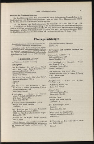 Verordnungsblatt für die Dienstbereiche der Bundesministerien für Unterricht und kulturelle Angelegenheiten bzw. Wissenschaft und Verkehr 19960301 Seite: 19