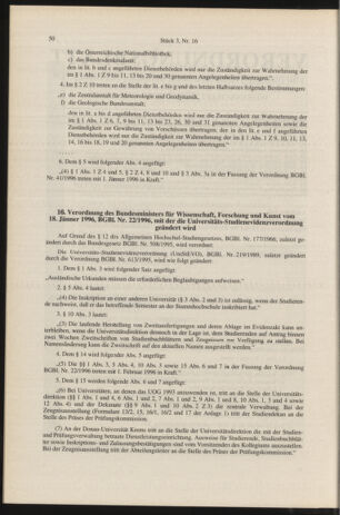 Verordnungsblatt für die Dienstbereiche der Bundesministerien für Unterricht und kulturelle Angelegenheiten bzw. Wissenschaft und Verkehr 19960301 Seite: 2