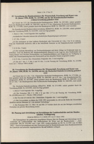 Verordnungsblatt für die Dienstbereiche der Bundesministerien für Unterricht und kulturelle Angelegenheiten bzw. Wissenschaft und Verkehr 19960301 Seite: 3