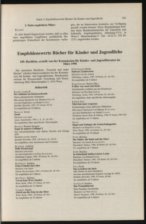 Verordnungsblatt für die Dienstbereiche der Bundesministerien für Unterricht und kulturelle Angelegenheiten bzw. Wissenschaft und Verkehr 19960501 Seite: 7