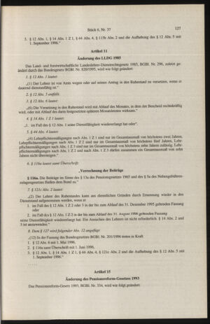 Verordnungsblatt für die Dienstbereiche der Bundesministerien für Unterricht und kulturelle Angelegenheiten bzw. Wissenschaft und Verkehr 19960601 Seite: 15