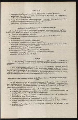 Verordnungsblatt für die Dienstbereiche der Bundesministerien für Unterricht und kulturelle Angelegenheiten bzw. Wissenschaft und Verkehr 19960601 Seite: 43