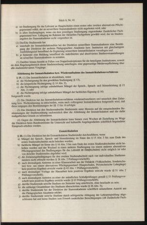 Verordnungsblatt für die Dienstbereiche der Bundesministerien für Unterricht und kulturelle Angelegenheiten bzw. Wissenschaft und Verkehr 19960601 Seite: 49