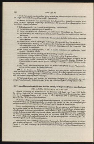 Verordnungsblatt für die Dienstbereiche der Bundesministerien für Unterricht und kulturelle Angelegenheiten bzw. Wissenschaft und Verkehr 19960601 Seite: 70