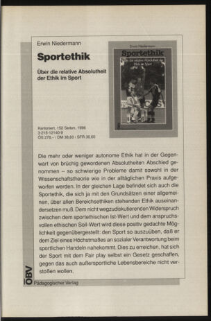 Verordnungsblatt für die Dienstbereiche der Bundesministerien für Unterricht und kulturelle Angelegenheiten bzw. Wissenschaft und Verkehr 19960701 Seite: 19