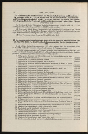 Verordnungsblatt für die Dienstbereiche der Bundesministerien für Unterricht und kulturelle Angelegenheiten bzw. Wissenschaft und Verkehr 19960701 Seite: 2