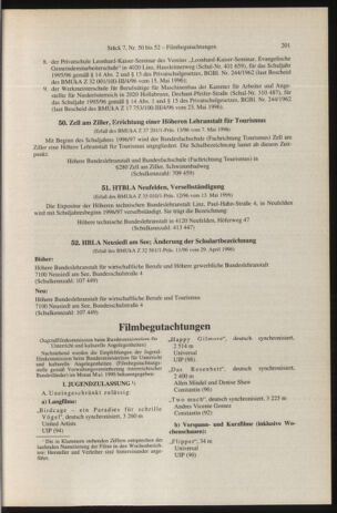 Verordnungsblatt für die Dienstbereiche der Bundesministerien für Unterricht und kulturelle Angelegenheiten bzw. Wissenschaft und Verkehr 19960701 Seite: 9