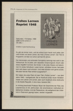 Verordnungsblatt für die Dienstbereiche der Bundesministerien für Unterricht und kulturelle Angelegenheiten bzw. Wissenschaft und Verkehr 19960801 Seite: 44