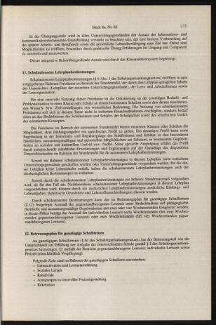 Verordnungsblatt für die Dienstbereiche der Bundesministerien für Unterricht und kulturelle Angelegenheiten bzw. Wissenschaft und Verkehr 19960815 Seite: 15