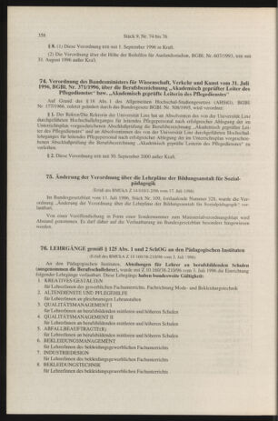 Verordnungsblatt für die Dienstbereiche der Bundesministerien für Unterricht und kulturelle Angelegenheiten bzw. Wissenschaft und Verkehr 19960901 Seite: 22