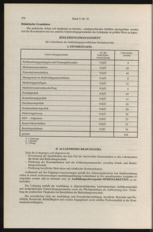 Verordnungsblatt für die Dienstbereiche der Bundesministerien für Unterricht und kulturelle Angelegenheiten bzw. Wissenschaft und Verkehr 19960901 Seite: 38