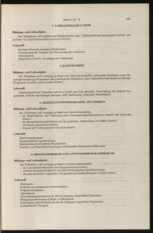 Verordnungsblatt für die Dienstbereiche der Bundesministerien für Unterricht und kulturelle Angelegenheiten bzw. Wissenschaft und Verkehr 19960901 Seite: 45