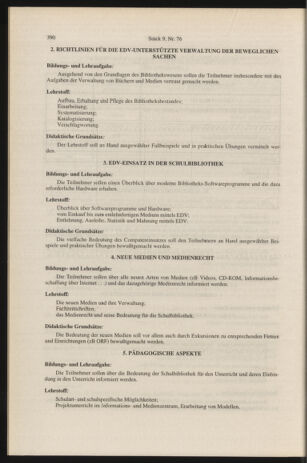 Verordnungsblatt für die Dienstbereiche der Bundesministerien für Unterricht und kulturelle Angelegenheiten bzw. Wissenschaft und Verkehr 19960901 Seite: 54