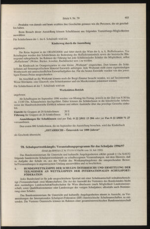 Verordnungsblatt für die Dienstbereiche der Bundesministerien für Unterricht und kulturelle Angelegenheiten bzw. Wissenschaft und Verkehr 19960901 Seite: 67