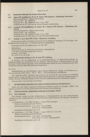 Verordnungsblatt für die Dienstbereiche der Bundesministerien für Unterricht und kulturelle Angelegenheiten bzw. Wissenschaft und Verkehr 19960901 Seite: 69