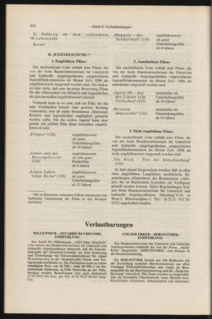 Verordnungsblatt für die Dienstbereiche der Bundesministerien für Unterricht und kulturelle Angelegenheiten bzw. Wissenschaft und Verkehr 19960901 Seite: 76