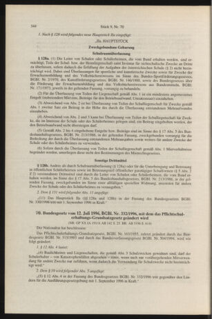 Verordnungsblatt für die Dienstbereiche der Bundesministerien für Unterricht und kulturelle Angelegenheiten bzw. Wissenschaft und Verkehr 19960901 Seite: 8