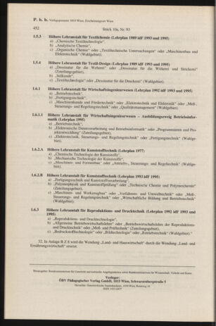 Verordnungsblatt für die Dienstbereiche der Bundesministerien für Unterricht und kulturelle Angelegenheiten bzw. Wissenschaft und Verkehr 19961001 Seite: 32