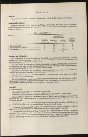 Verordnungsblatt für die Dienstbereiche der Bundesministerien für Unterricht und kulturelle Angelegenheiten bzw. Wissenschaft und Verkehr 19961201 Seite: 115