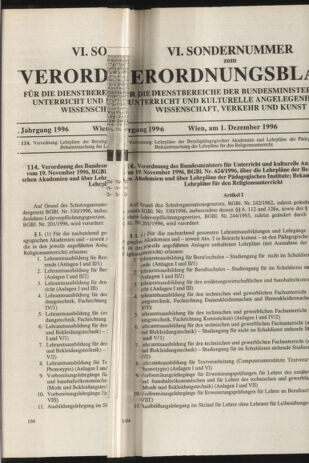 Verordnungsblatt für die Dienstbereiche der Bundesministerien für Unterricht und kulturelle Angelegenheiten bzw. Wissenschaft und Verkehr 19961201 Seite: 17