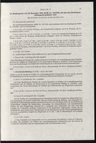 Verordnungsblatt für die Dienstbereiche der Bundesministerien für Unterricht und kulturelle Angelegenheiten bzw. Wissenschaft und Verkehr 19970201 Seite: 3