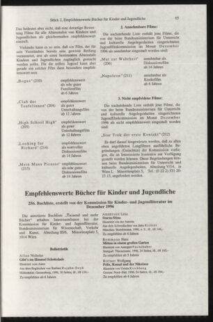 Verordnungsblatt für die Dienstbereiche der Bundesministerien für Unterricht und kulturelle Angelegenheiten bzw. Wissenschaft und Verkehr 19970201 Seite: 41