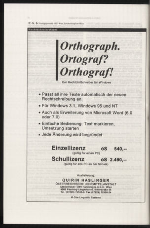 Verordnungsblatt für die Dienstbereiche der Bundesministerien für Unterricht und kulturelle Angelegenheiten bzw. Wissenschaft und Verkehr 19970301 Seite: 24