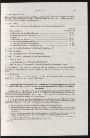 Verordnungsblatt für die Dienstbereiche der Bundesministerien für Unterricht und kulturelle Angelegenheiten bzw. Wissenschaft und Verkehr 19970301 Seite: 7