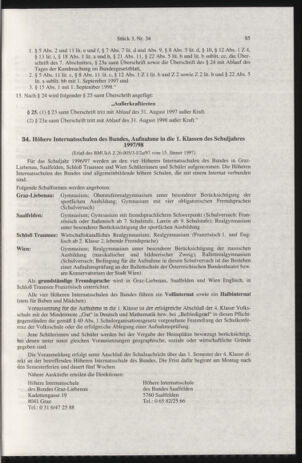 Verordnungsblatt für die Dienstbereiche der Bundesministerien für Unterricht und kulturelle Angelegenheiten bzw. Wissenschaft und Verkehr 19970301 Seite: 9