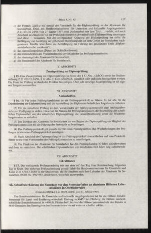 Verordnungsblatt für die Dienstbereiche der Bundesministerien für Unterricht und kulturelle Angelegenheiten bzw. Wissenschaft und Verkehr 19970401 Seite: 17