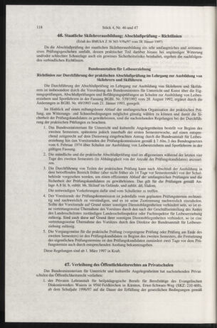 Verordnungsblatt für die Dienstbereiche der Bundesministerien für Unterricht und kulturelle Angelegenheiten bzw. Wissenschaft und Verkehr 19970401 Seite: 18