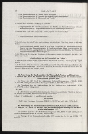 Verordnungsblatt für die Dienstbereiche der Bundesministerien für Unterricht und kulturelle Angelegenheiten bzw. Wissenschaft und Verkehr 19970401 Seite: 2