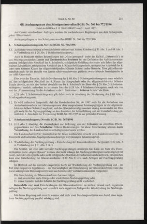 Verordnungsblatt für die Dienstbereiche der Bundesministerien für Unterricht und kulturelle Angelegenheiten bzw. Wissenschaft und Verkehr 19970601 Seite: 15