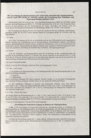 Verordnungsblatt für die Dienstbereiche der Bundesministerien für Unterricht und kulturelle Angelegenheiten bzw. Wissenschaft und Verkehr 19970601 Seite: 5