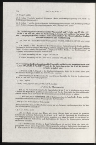 Verordnungsblatt für die Dienstbereiche der Bundesministerien für Unterricht und kulturelle Angelegenheiten bzw. Wissenschaft und Verkehr 19970701 Seite: 26