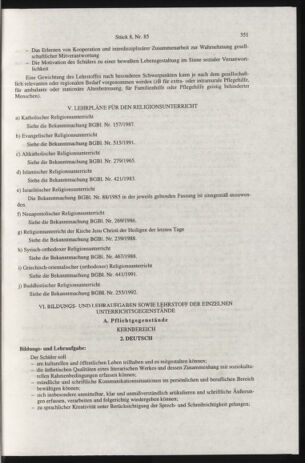 Verordnungsblatt für die Dienstbereiche der Bundesministerien für Unterricht und kulturelle Angelegenheiten bzw. Wissenschaft und Verkehr 19970801 Seite: 43