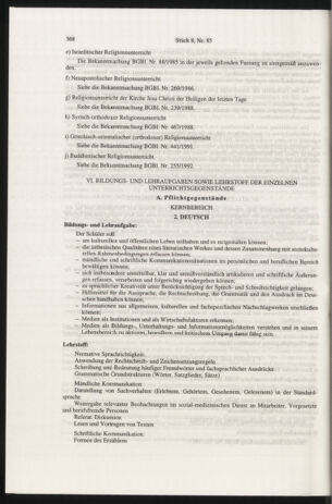 Verordnungsblatt für die Dienstbereiche der Bundesministerien für Unterricht und kulturelle Angelegenheiten bzw. Wissenschaft und Verkehr 19970801 Seite: 60