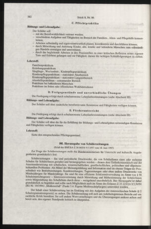 Verordnungsblatt für die Dienstbereiche der Bundesministerien für Unterricht und kulturelle Angelegenheiten bzw. Wissenschaft und Verkehr 19970801 Seite: 74