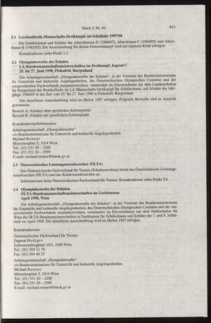 Verordnungsblatt für die Dienstbereiche der Bundesministerien für Unterricht und kulturelle Angelegenheiten bzw. Wissenschaft und Verkehr 19970901 Seite: 17