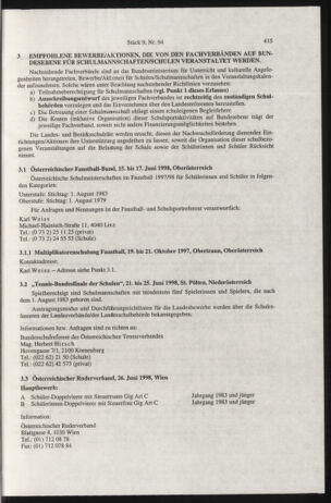 Verordnungsblatt für die Dienstbereiche der Bundesministerien für Unterricht und kulturelle Angelegenheiten bzw. Wissenschaft und Verkehr 19970901 Seite: 19