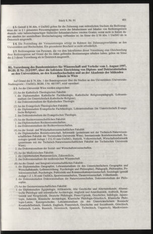 Verordnungsblatt für die Dienstbereiche der Bundesministerien für Unterricht und kulturelle Angelegenheiten bzw. Wissenschaft und Verkehr 19970901 Seite: 5