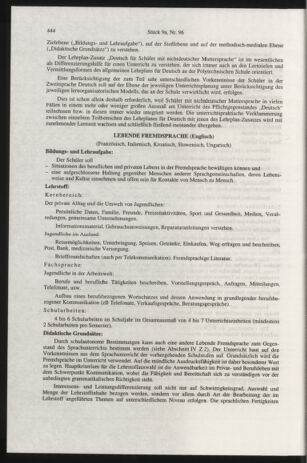 Verordnungsblatt für die Dienstbereiche der Bundesministerien für Unterricht und kulturelle Angelegenheiten bzw. Wissenschaft und Verkehr 19970915 Seite: 16