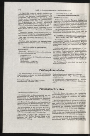 Verordnungsblatt für die Dienstbereiche der Bundesministerien für Unterricht und kulturelle Angelegenheiten bzw. Wissenschaft und Verkehr 19971001 Seite: 74